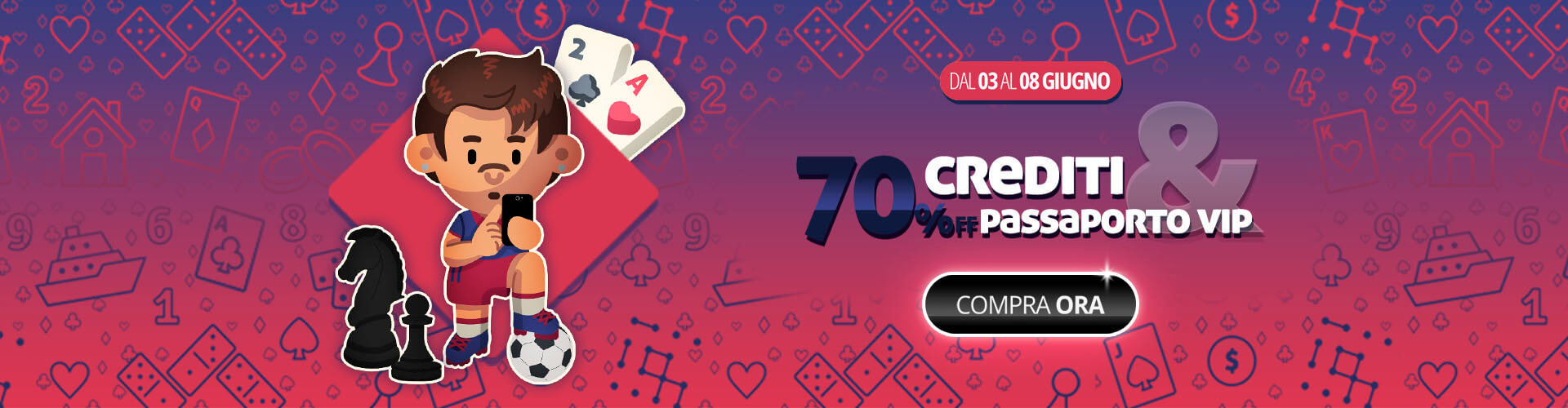 ? Entra nel clima della coppa con il 70% di sconto su tutto!