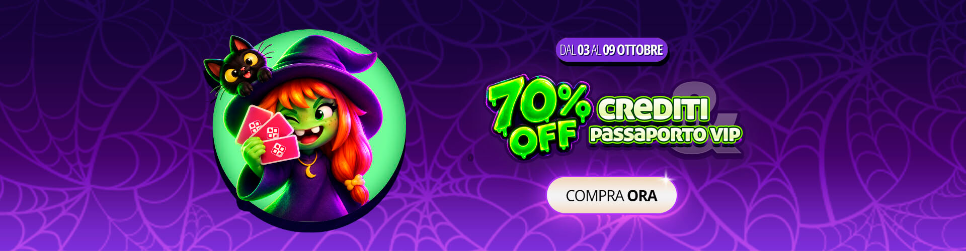 ? La strega ha fatto la magia: 70% di sconto su tutto su ClubDelGioco! ??