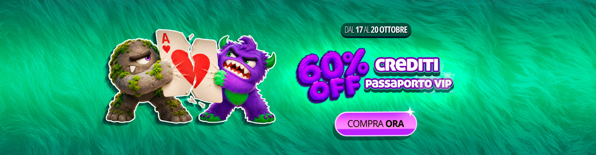 ? I mostri hanno assalito i prezzi! Approfitta del 60% di sconto su tutto! ?